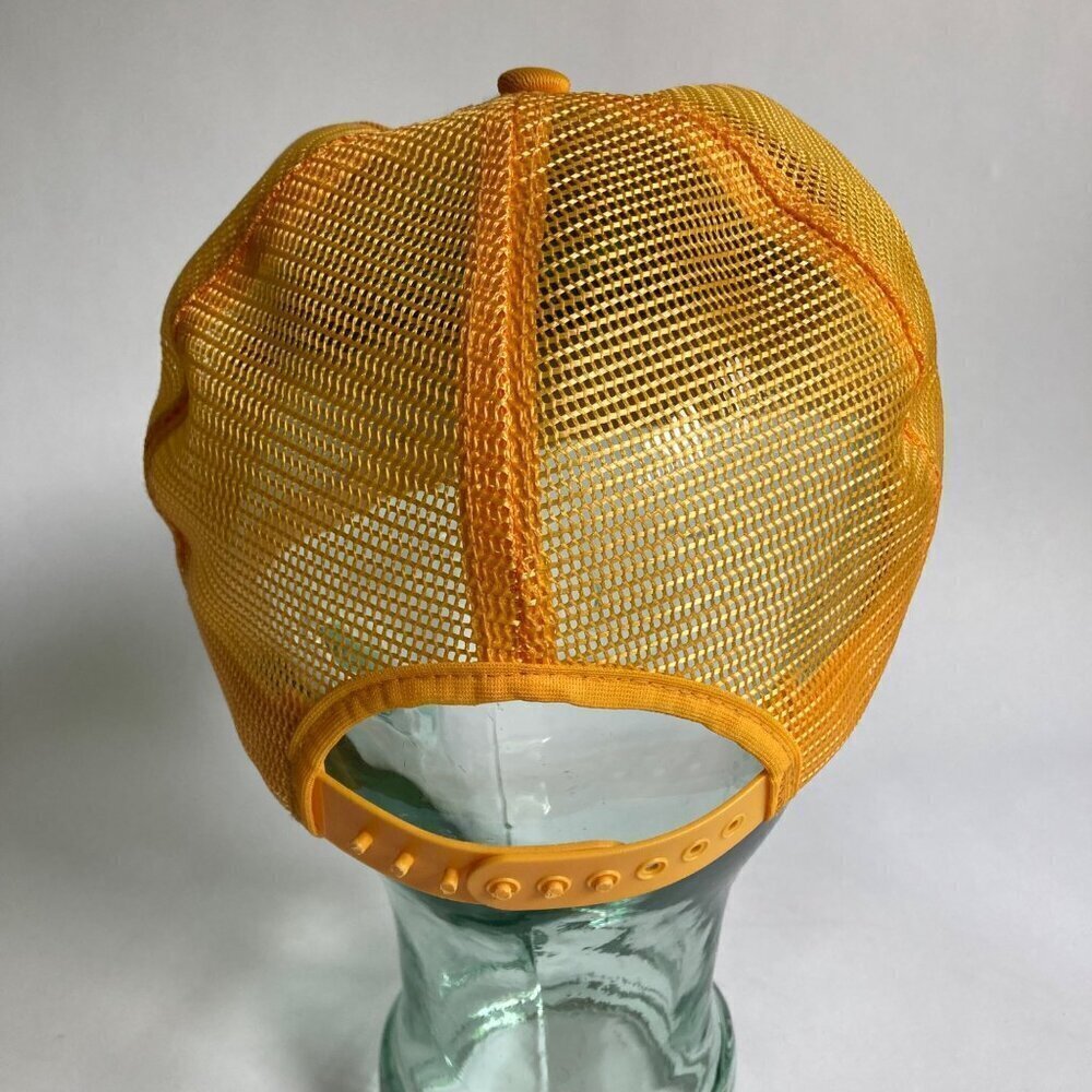 Vintage Brown & Bigelow Snapback Hat Trucker's Cap Yellow View 4